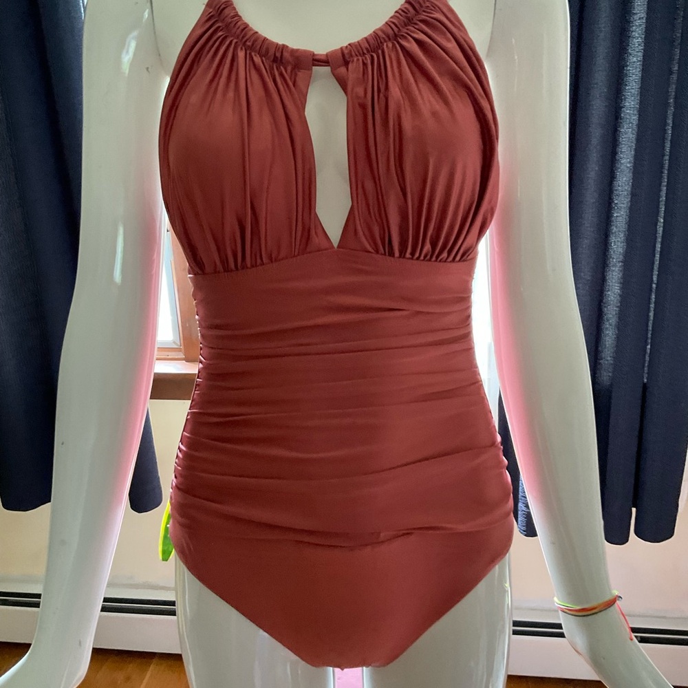 La Blanca Rose and Cream Swimsuit